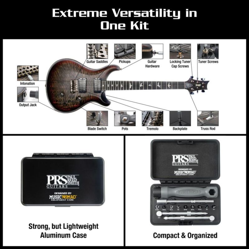 Kit de Herramientas MusicNomad 18 piezas para guitarras PRS (MN252)