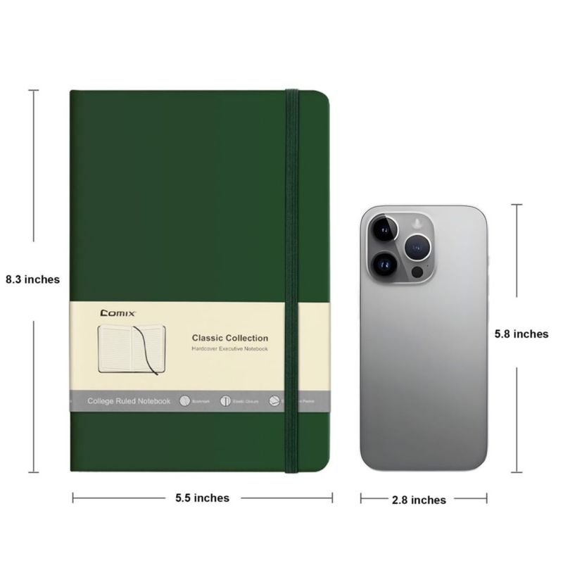 Cuaderno de notas Comix paquete de 6 240 págs. 14 × 21 cm rayado