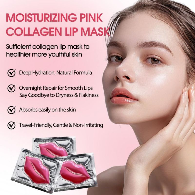 Mascarilla Labial NIYET 30 uds Colágeno Cristal Rosa