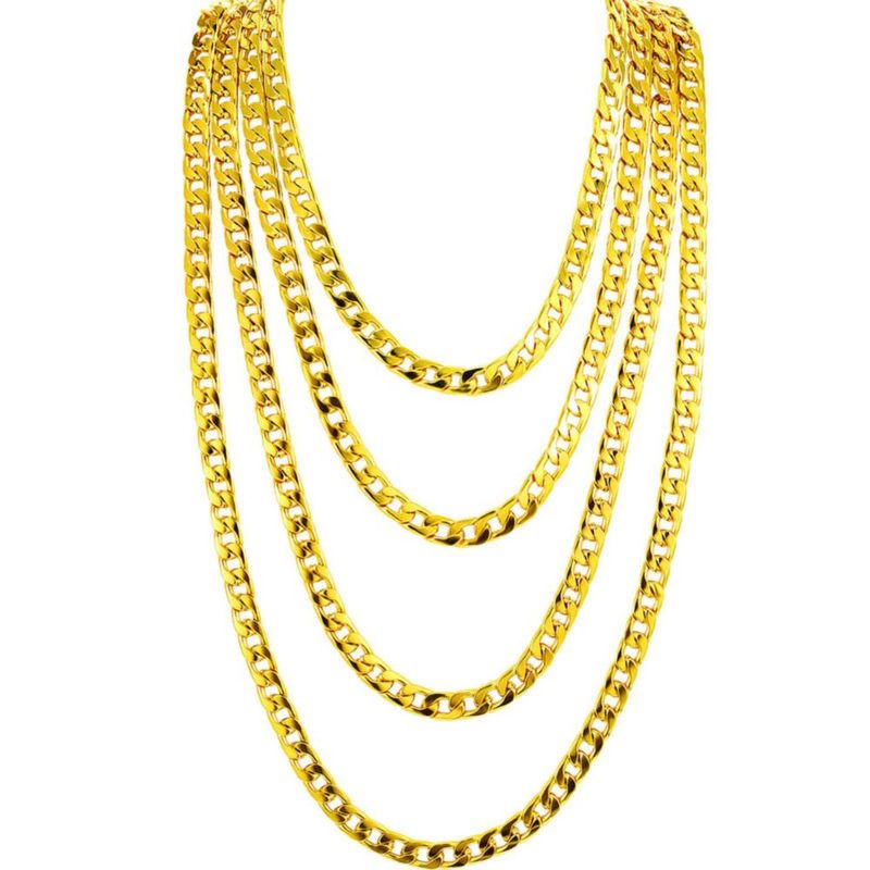 Collar Gejoy 60 cm Oro Pack de 4 Acero Inoxidable