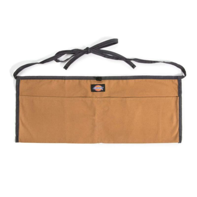 Delantal Dickies 46 cm 2 bolsillos de lona color beige/gris