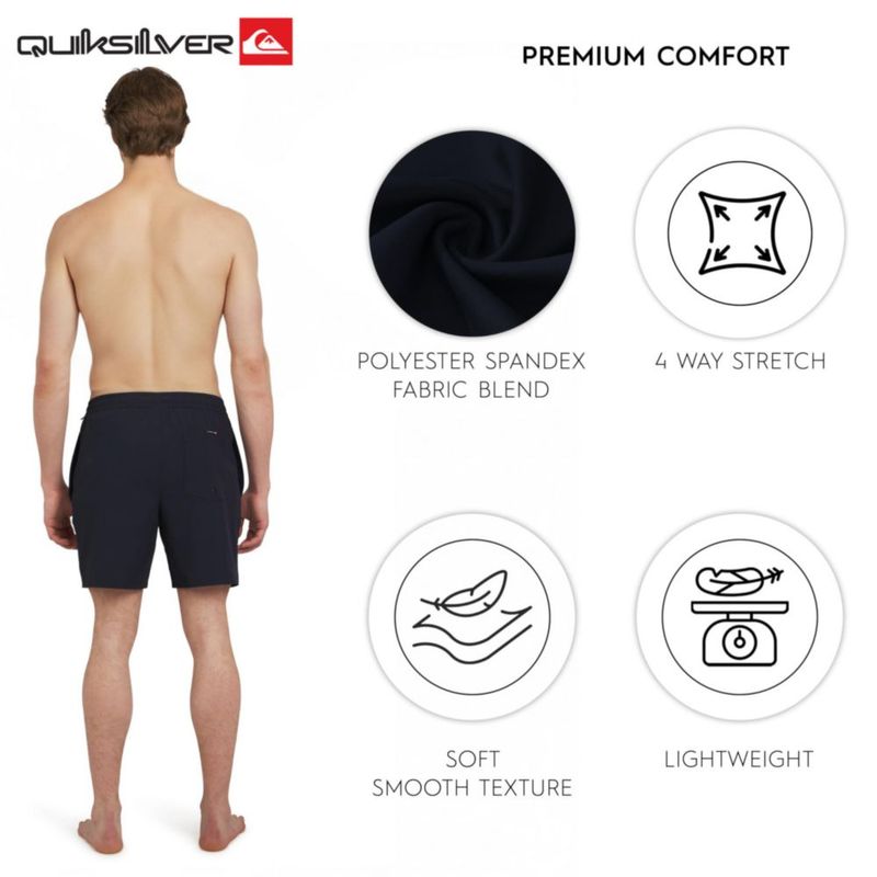Pantalón de baño Quiksilver Medium Eclipse elástico