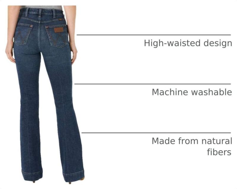 PANTALONES Wrangler Retro Bailey 32W x 91 cm