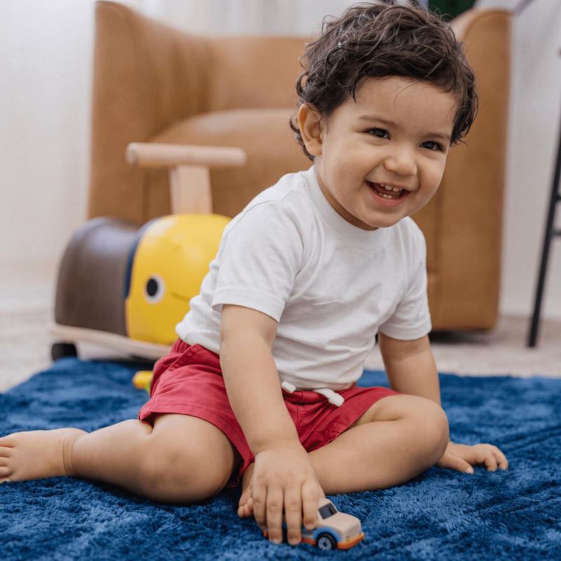 Pantalones cortos Gerber 3T azul y rojo – Pack de 2 stretch tipo chino