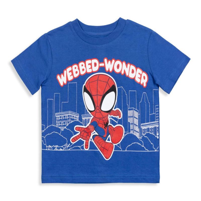 Camiseta Marvel Spidey Pack de 4 (talla 3T) para niños
