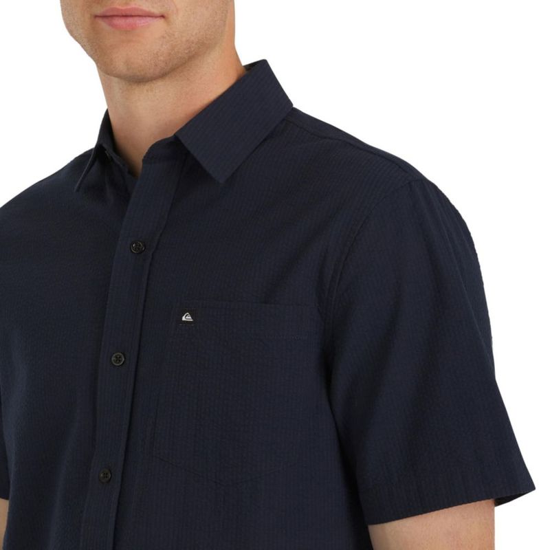 Camisa Quiksilver Corte Regular Seersucker Eclipse Talla Grande