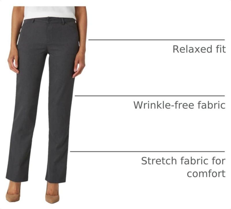Pantalones Lee Corte Relajado 74 cm Gris Carbón Jaspeado