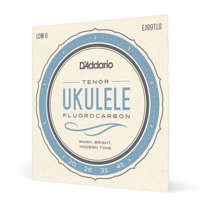 Cuerdas de Fluorocarbono D'Addario EJ99TLG Low‑G para Ukulele de 4 cuerdas