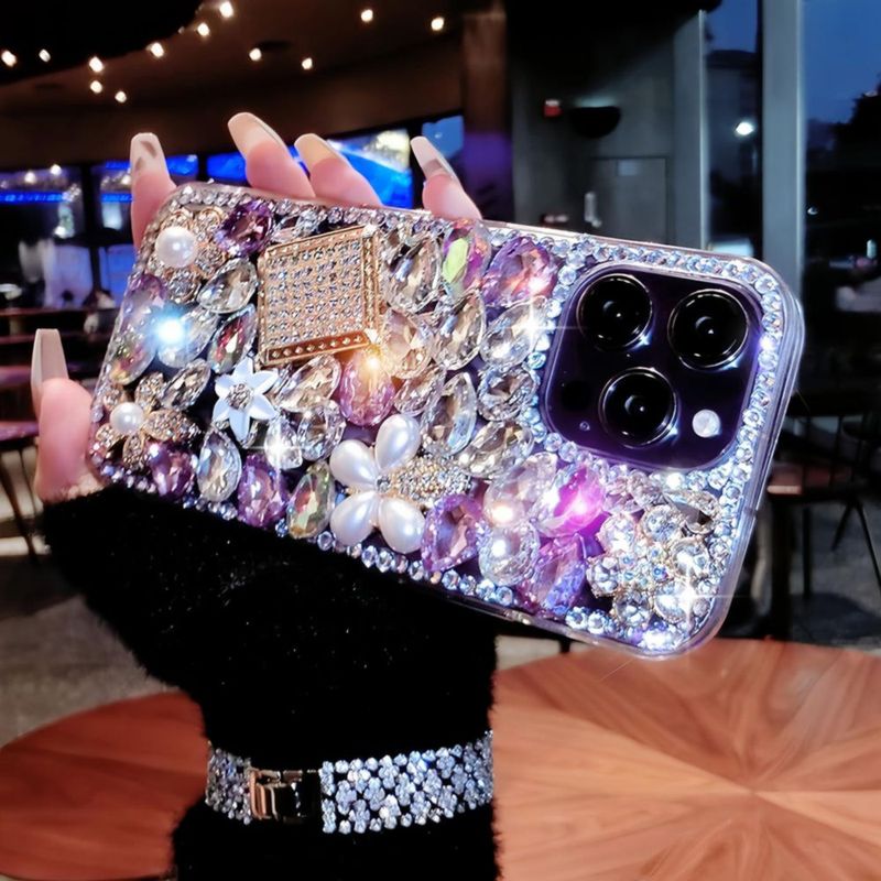 Funda MOSEZA para iPhone 14 con Brillo y Strass