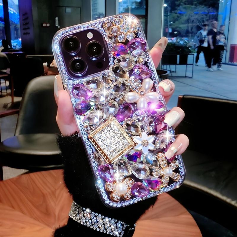 Funda MOSEZA para iPhone 14 con Brillo y Strass
