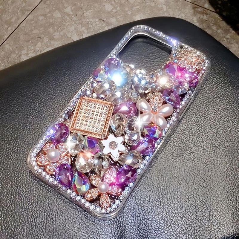 Funda MOSEZA para iPhone 14 con Brillo y Strass