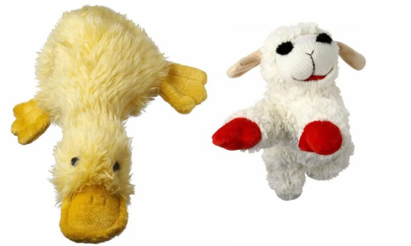 Juguete para perro HDP Duckworth y Lambchop – Conjunto grande