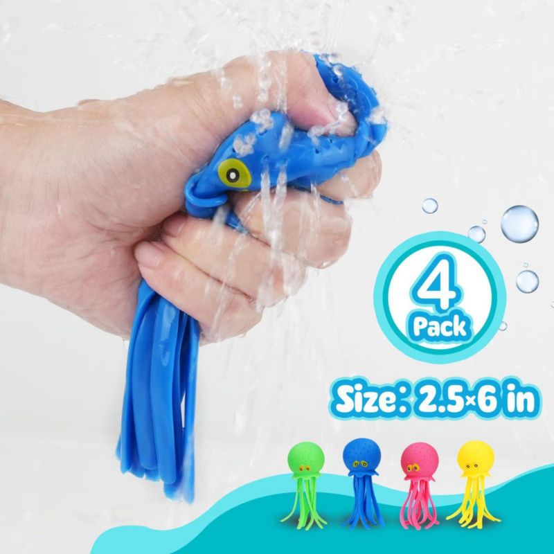 Juguete de apriete Babelshar 6 cm Bola de Agua (Pack de 4)