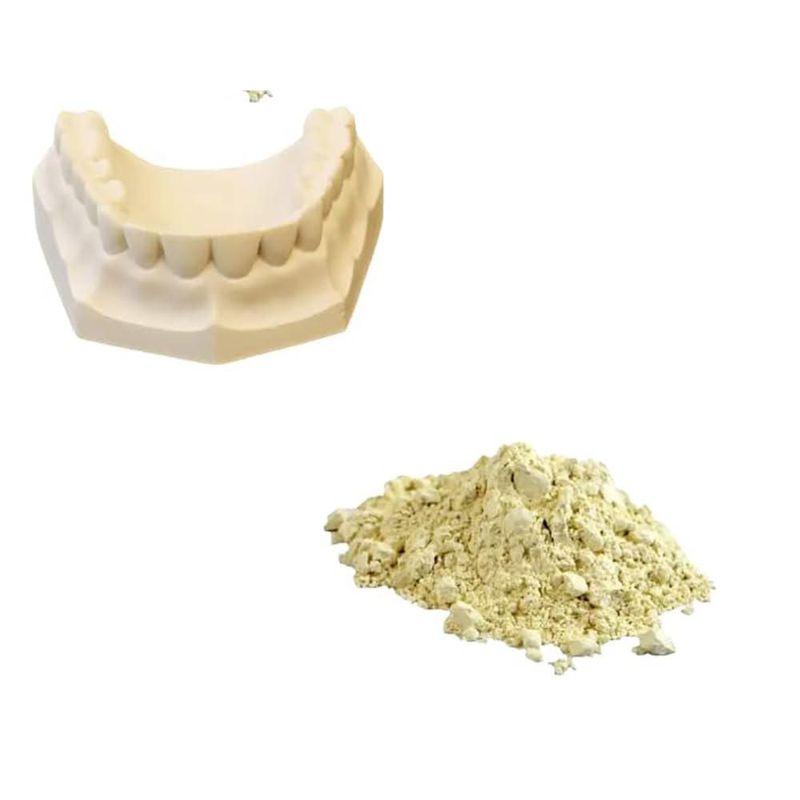 Piedra Dental DentalU 14 kg Amarilla Buff con Cuchara Incluida