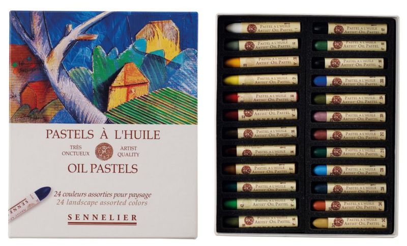 Pastel al Óleo SENNELIER – Set de Paisaje de 24 piezas