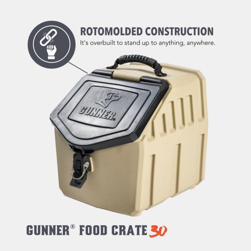 Contenedor de alimentos GUNNER 14 kg impermeable y hermético color arena