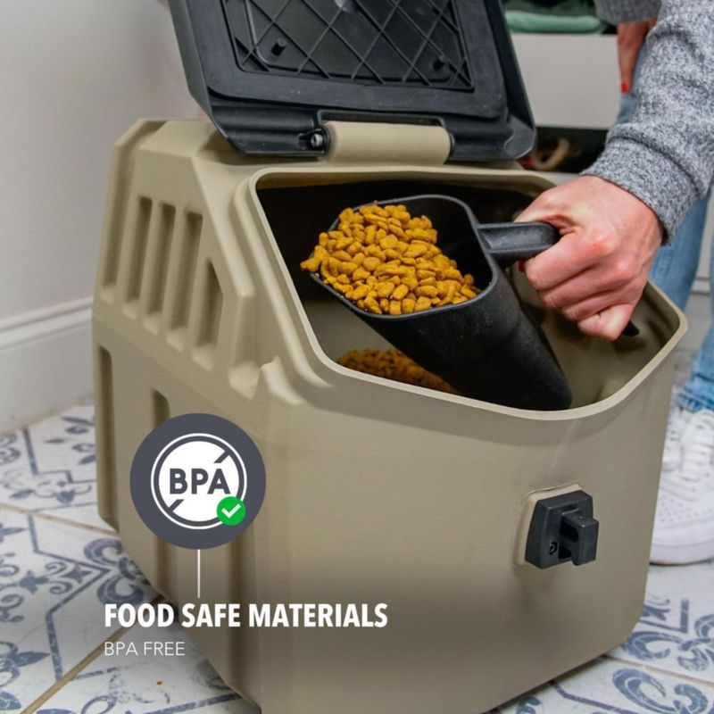 Contenedor de alimentos GUNNER 14 kg impermeable y hermético color arena
