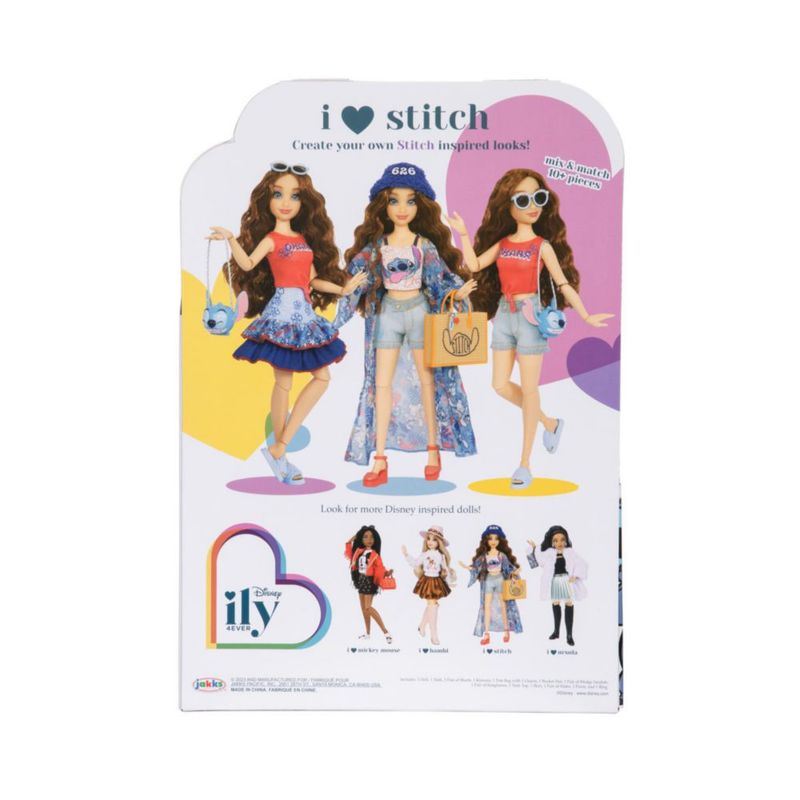 Muñeca Disney ILY 4ever Disney 100 puntadas 29 cm con atuendo y anillo