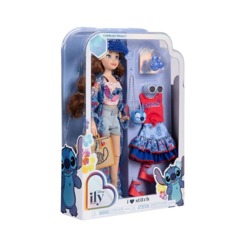 Muñeca Disney ILY 4ever Disney 100 puntadas 29 cm con atuendo y anillo