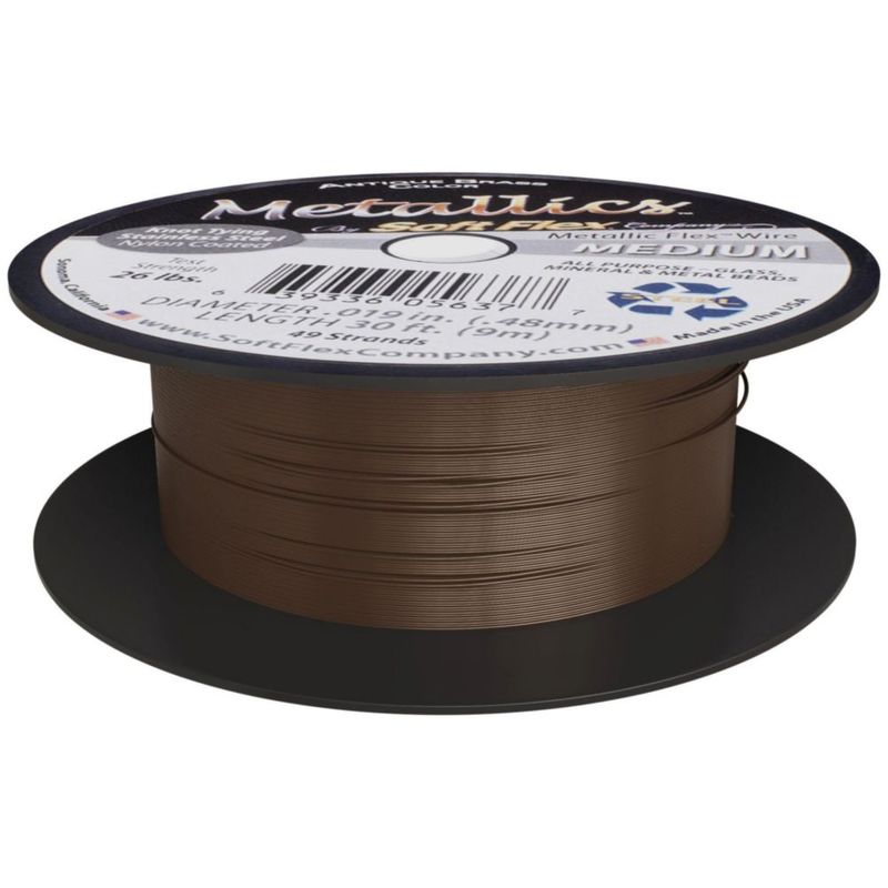 Alambre para abalorios Soft Flex 019 mm 9 m 49 hilos de nailon