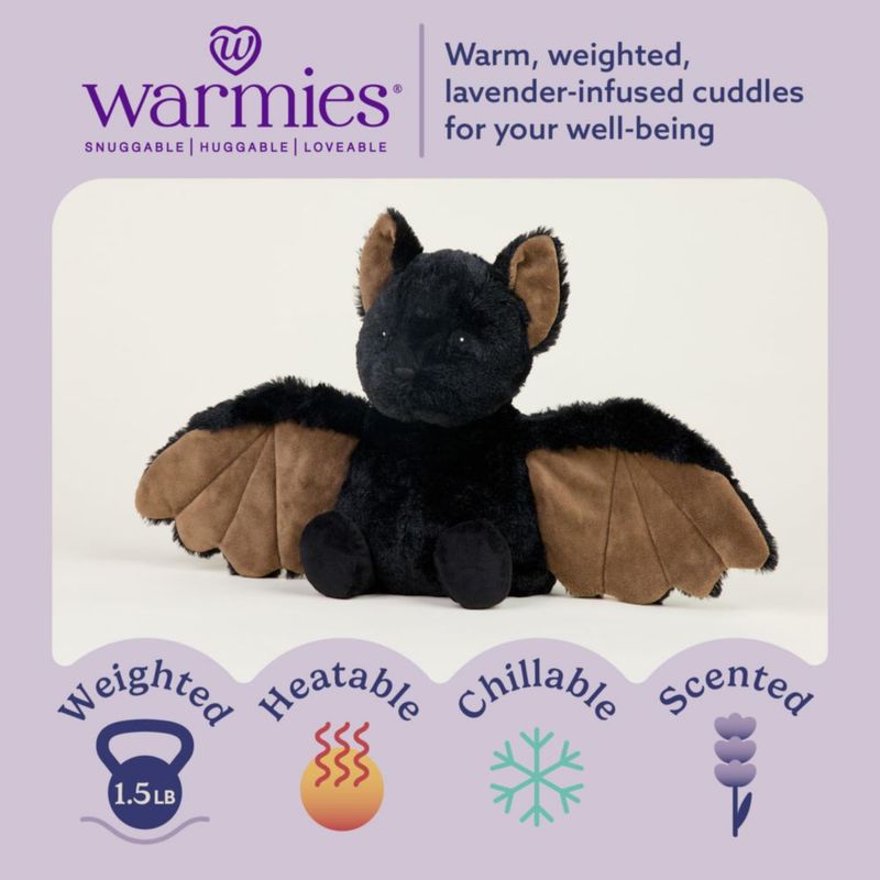 Peluche Therapeutic Warmies para murciélagos 33 cm calentado 05 kg