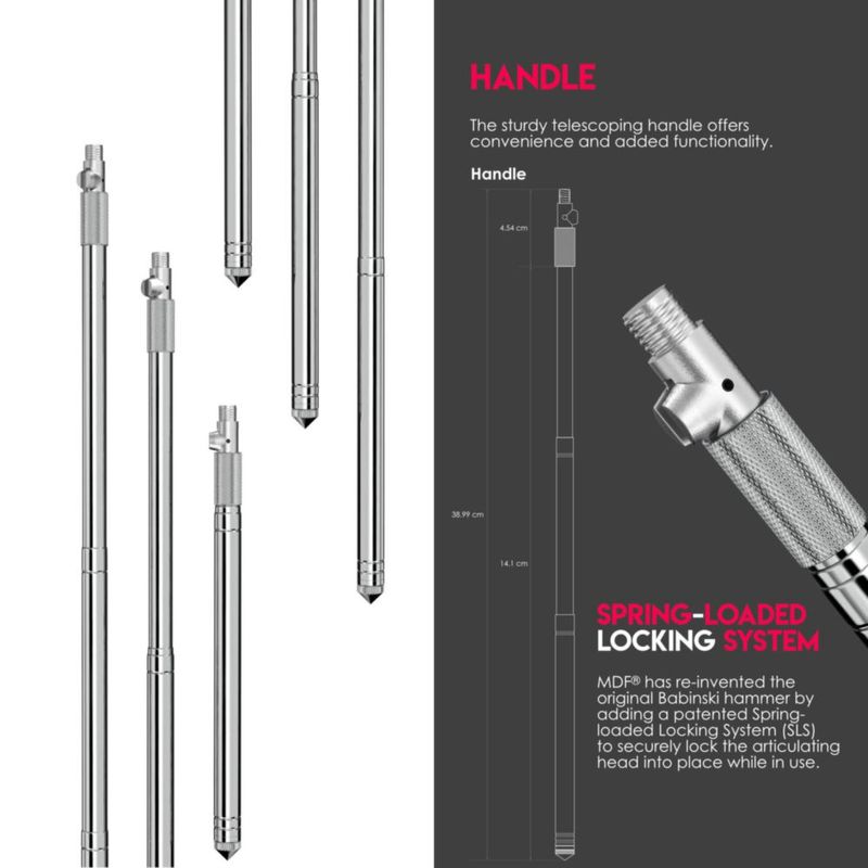 Martillo reflexivo neurológico MDF Instruments Babinski Telescoping 2.0
