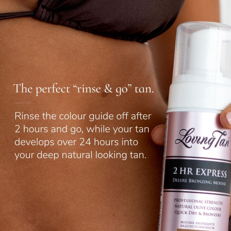 Mousse Auto Tanner Loving Tan 2 HR Express 120 ml color oscuro