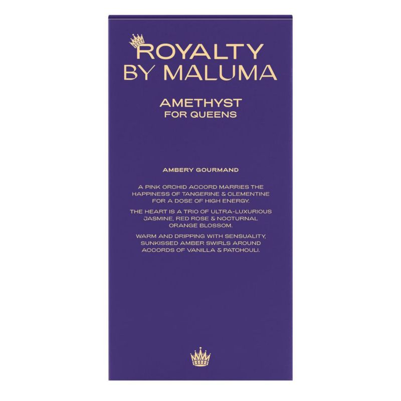 Perfume Royalty de Maluma Amethyst Eau de Parfum para mujer 75 ml