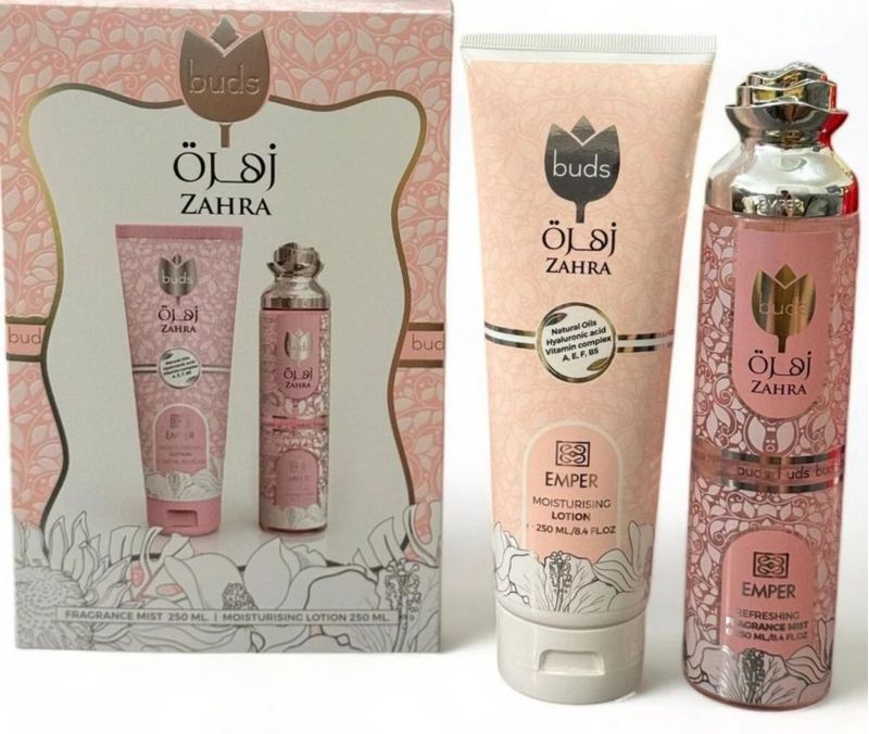 Set de perfume Emper Mist Zahra Perfume 250 ml + Loción 250 ml