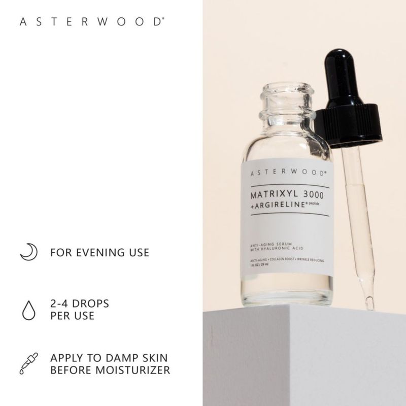 Sérum Asterwood Matrixyl 3000 + Argireline 59 ml con ácido hialurónico