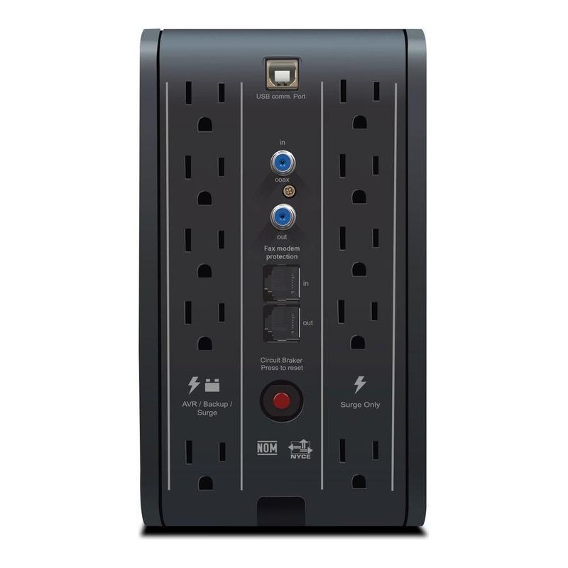 No Break CDP R-SMART1010 1000VA/500W 10 Contactos Pantalla LCD