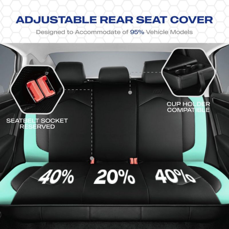 Funda de Asiento de Coche Skechers Mint Impermeable de Cuero