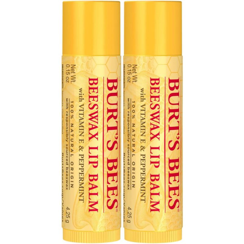 Bálsamo labial Burt's Bees Original Beeswax con vitamina E y menta