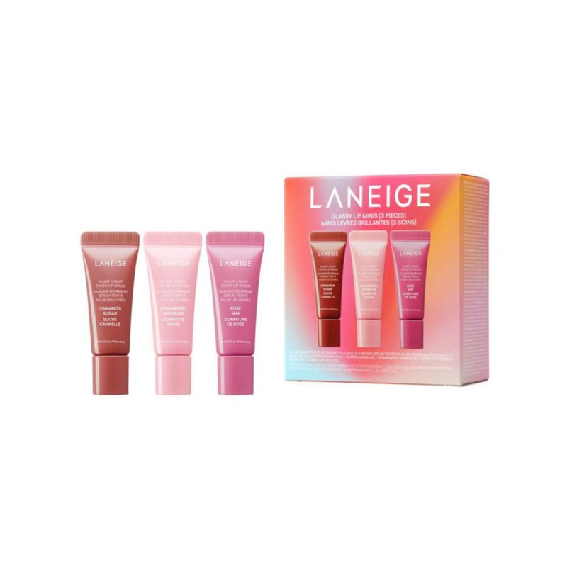 Set Mini de Sueros Labiales LANEIGE Hidratante y Brillante