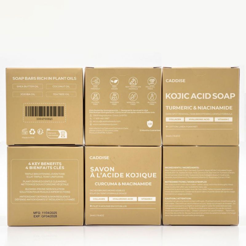 Jabones CADDISE Ácido Kójico y Cúrcuma 244 g 2 piezas