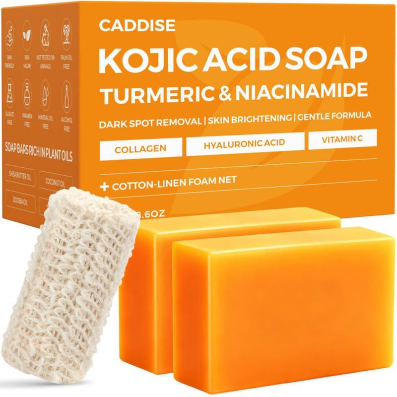Jabones CADDISE Ácido Kójico y Cúrcuma 244 g 2 piezas