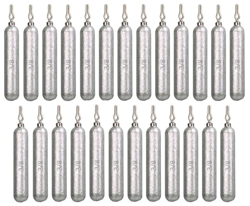 Pesos Drop Shot Reaction Tackle 10 g Plateado – Pack de 25