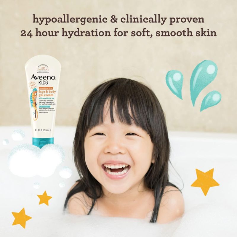 Crema en gel hidratante Aveeno Kids Sensitive Skin 240 ml