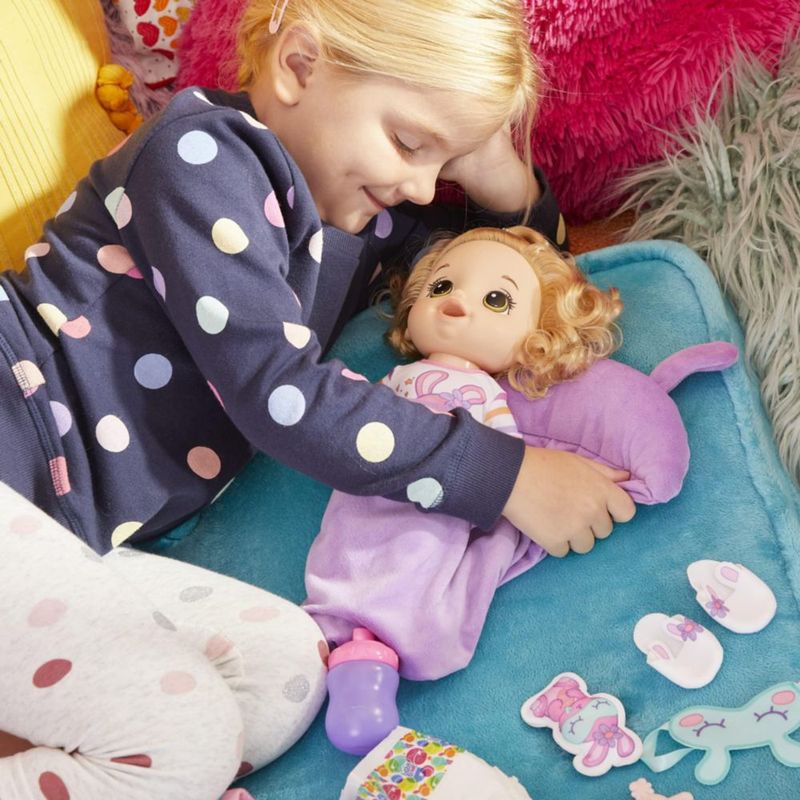 Muñeca Toy Figure Playset Baby Alive Bunny Sleepover de 30 cm