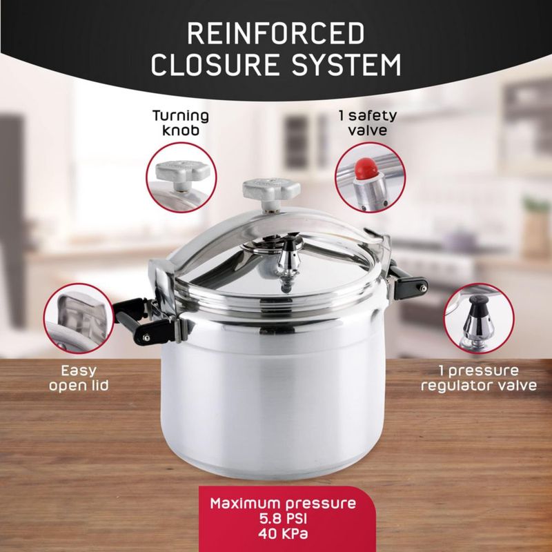 Olla a presión universal de 15 L aluminio uso comercial