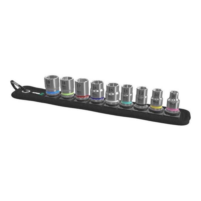 Juego de vasos Wera 9 piezas 3/8" tracción BELT B 4