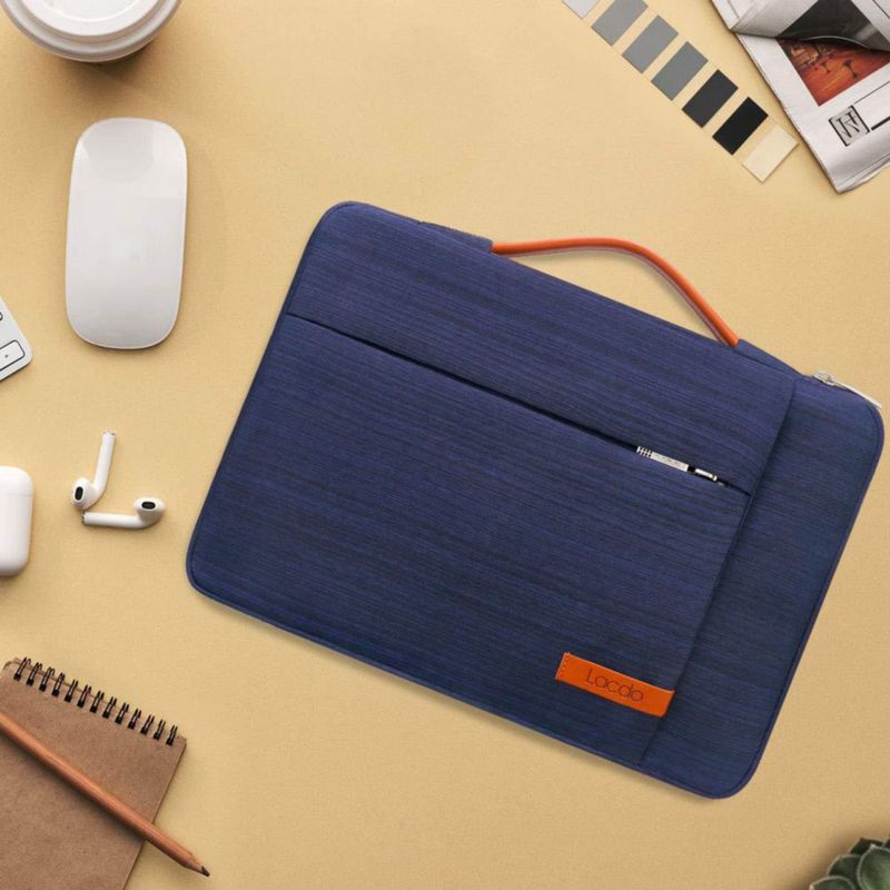 Funda para portátil Lacdo 360° con protección de 15-156 pulgadas azul