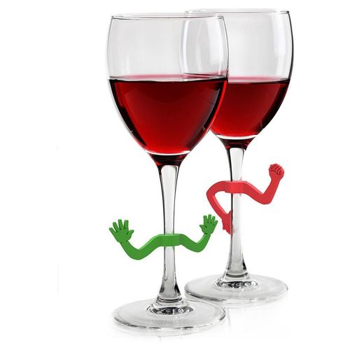 Fred & Friends, Marcadores de copas de vino con formas de manitas "CHARADES"