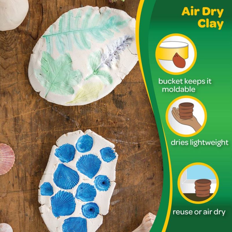 Clay de modelar Crayola Air Dry Clay cubo de 227 kg para niños
