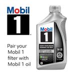 Filtro de aceite Mobil 13/16 x 16 pulg. rosca acero negro