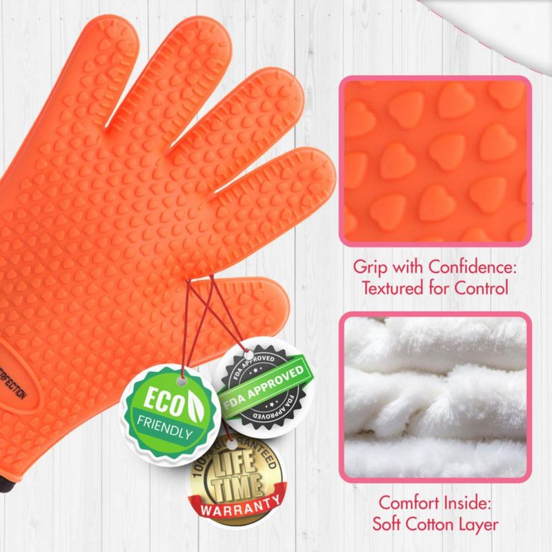 Guantes Protector de Ollas Kitchen Perfection de Silicona para Barbacoa