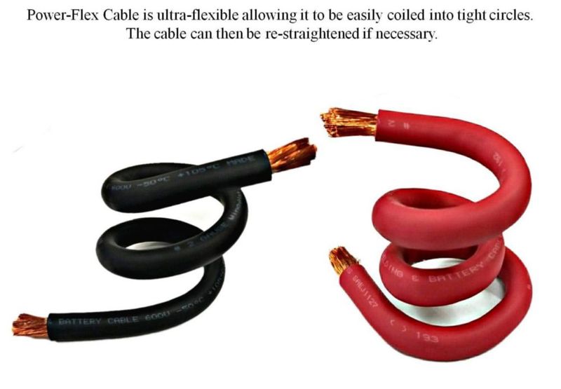 Cable WindyNation 4/0 AWG 6 m negro y rojo de cobre