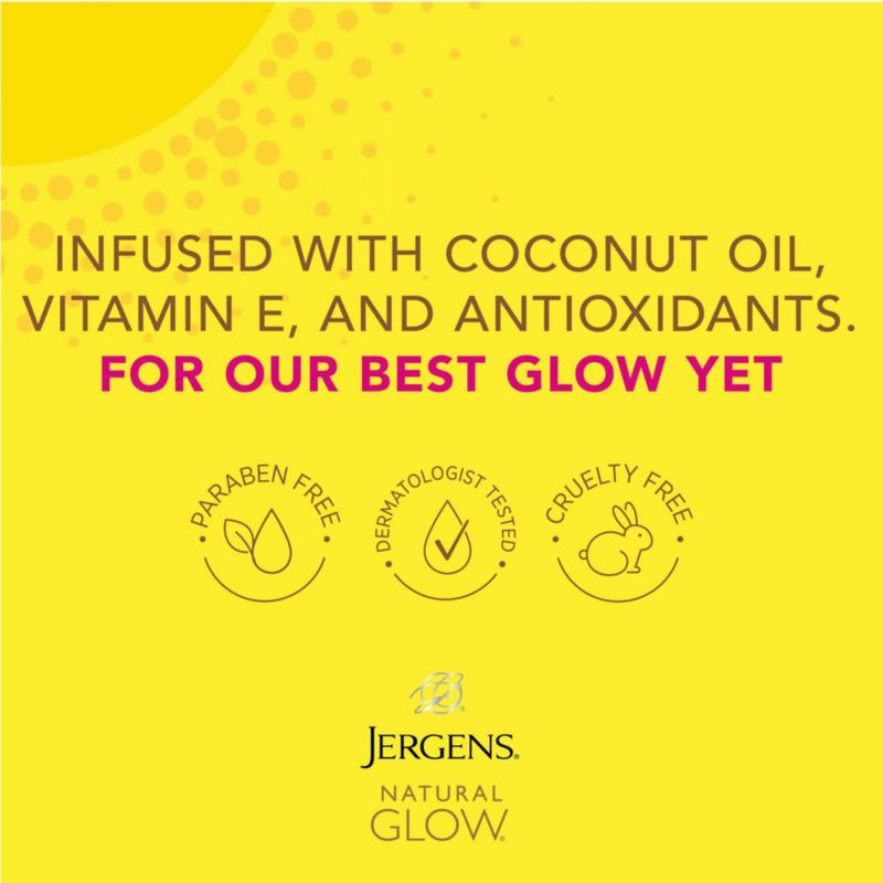 Loción bronceadora sin sol Jergens Natural Glow Skin Fair-Medium Skin