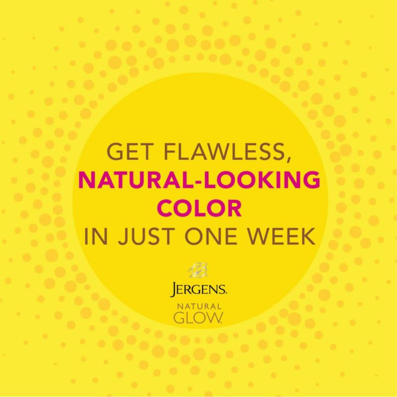 Loción bronceadora sin sol Jergens Natural Glow Skin Fair-Medium Skin