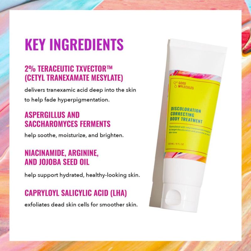 Crema de tratamiento corporal Good Molecules para corregir la decoloración